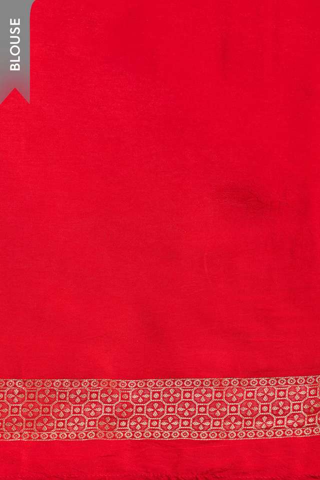 Red Woven Pure Viscose Saree thumbnail image number null