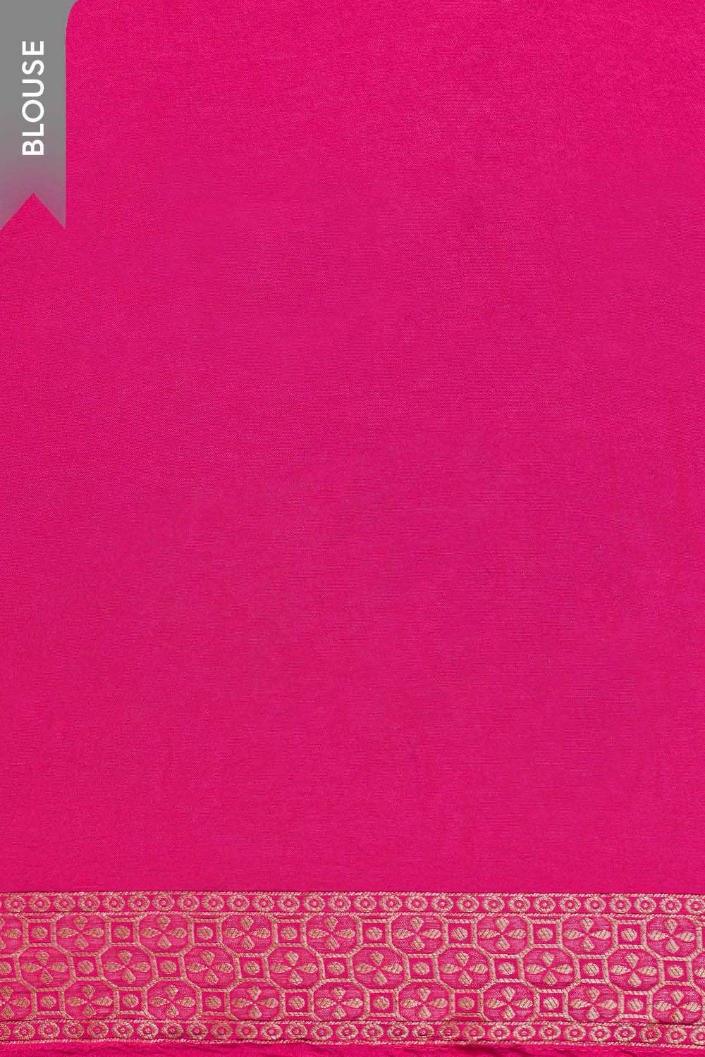 Pink Woven Pure Viscose Saree image number null