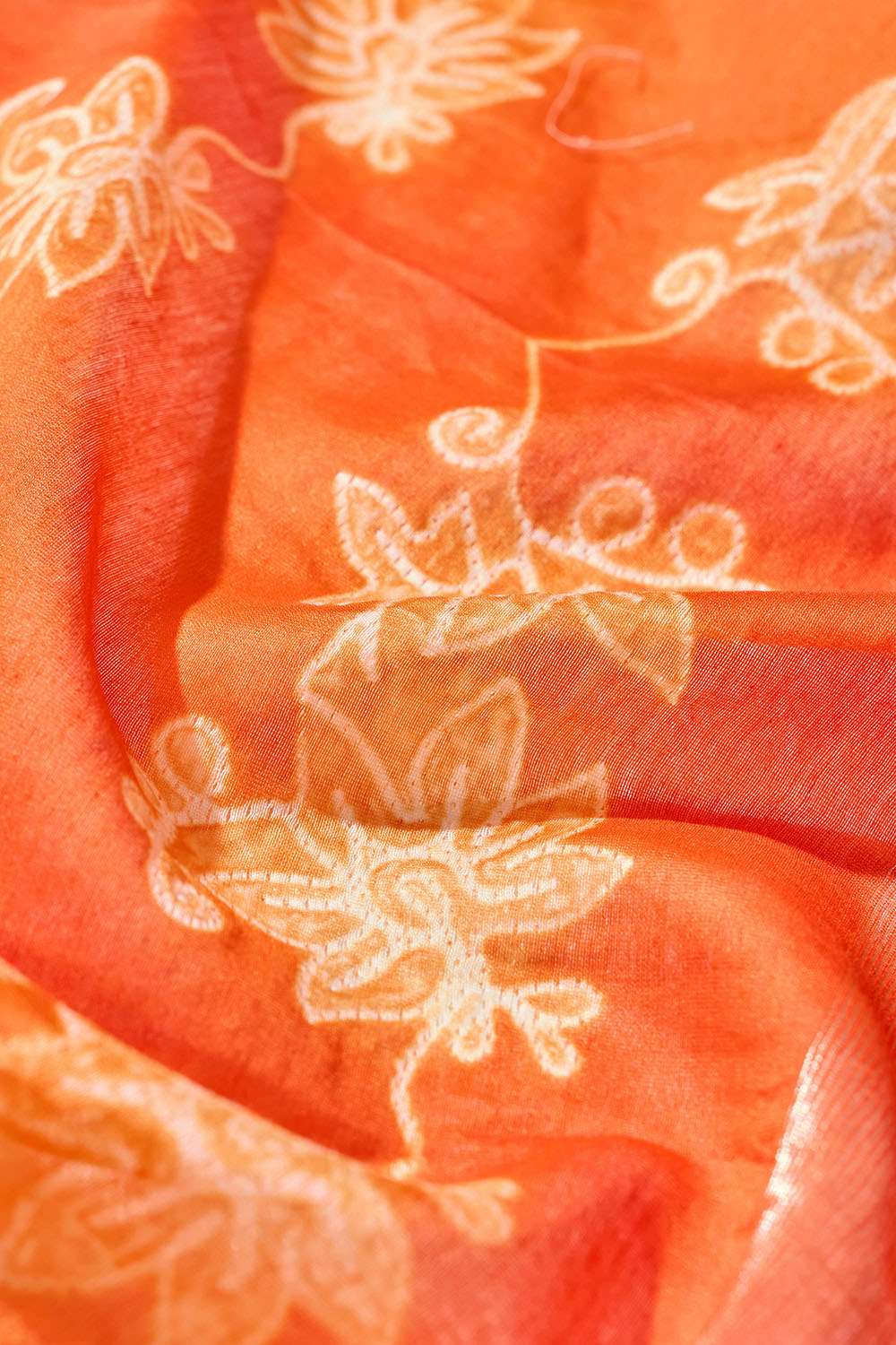 Pink Tie & Dye Shibori Pure Silk Cotton Saree image number null