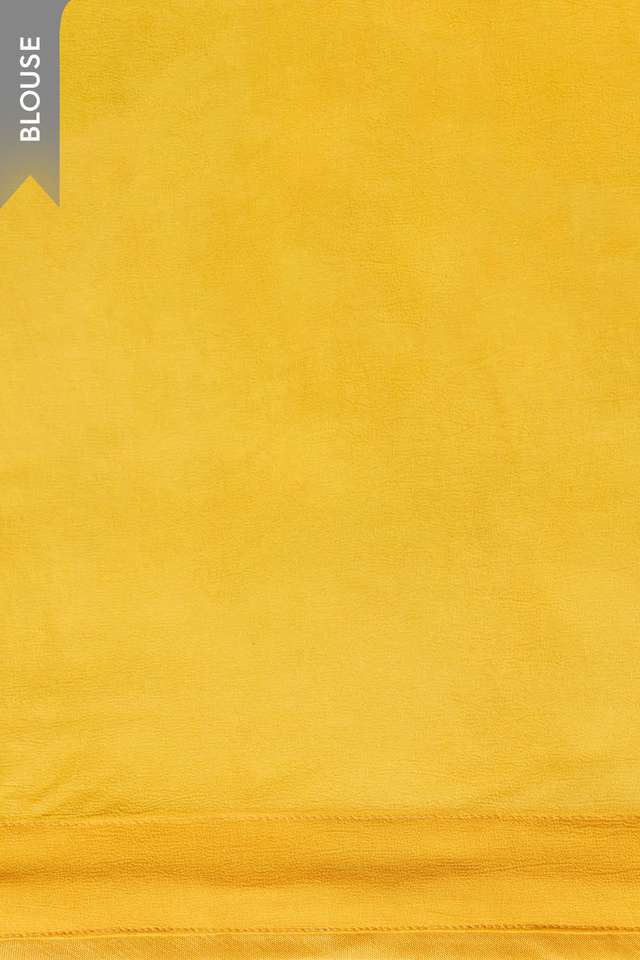 Yellow Sequin Viscose Georgette Saree thumbnail image number null