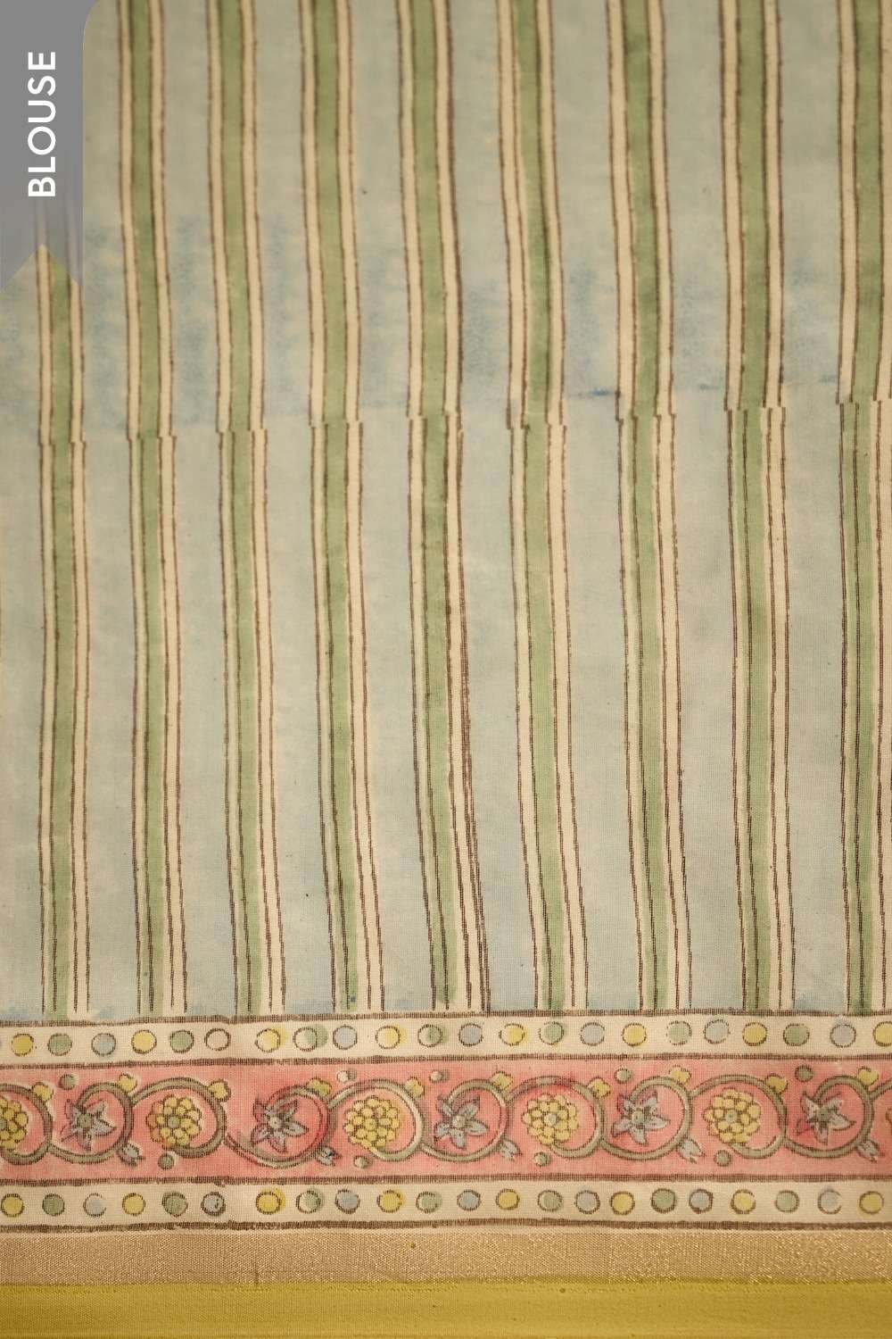 Yellow Rajasthan Pure Silk Cotton Printed Sanganeri Saree image number null