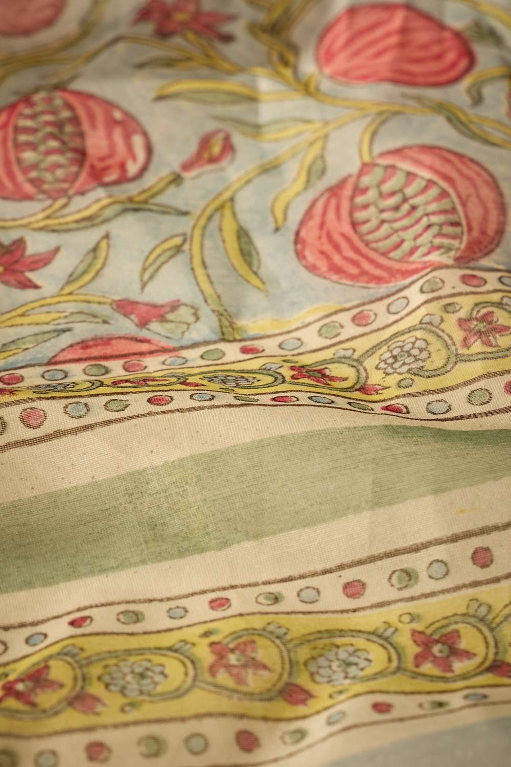Light Blue Rajasthan Pure Silk Cotton Printed Sanganeri Saree image number null