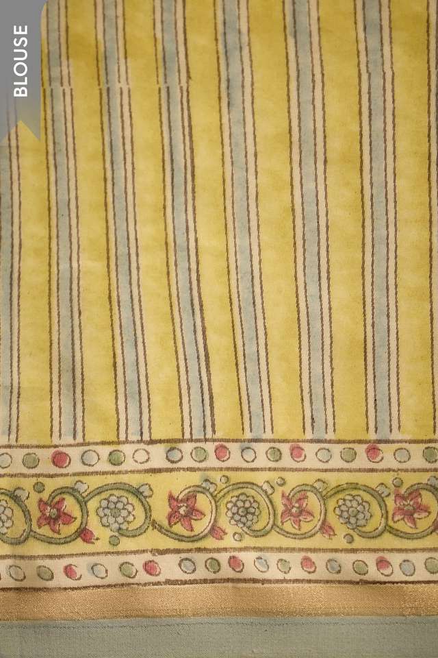 Light Blue Rajasthan Pure Silk Cotton Printed Sanganeri Saree thumbnail image number null