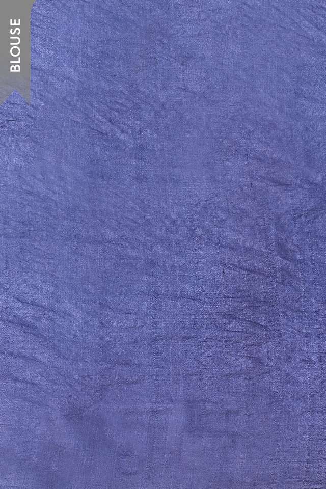 Blue Rajasthan Pure Tussar Silk Tie and Dye Shibori Saree thumbnail image number null