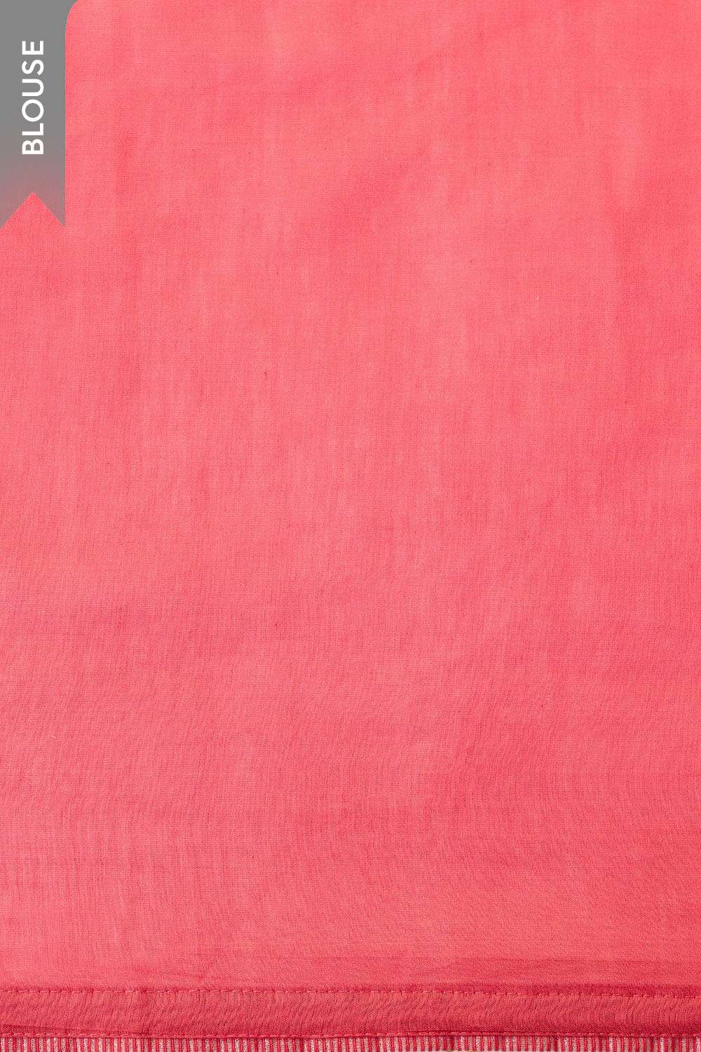 Pink Bengal Pure Silk Cotton Mukaish Embroidered Saree image number null