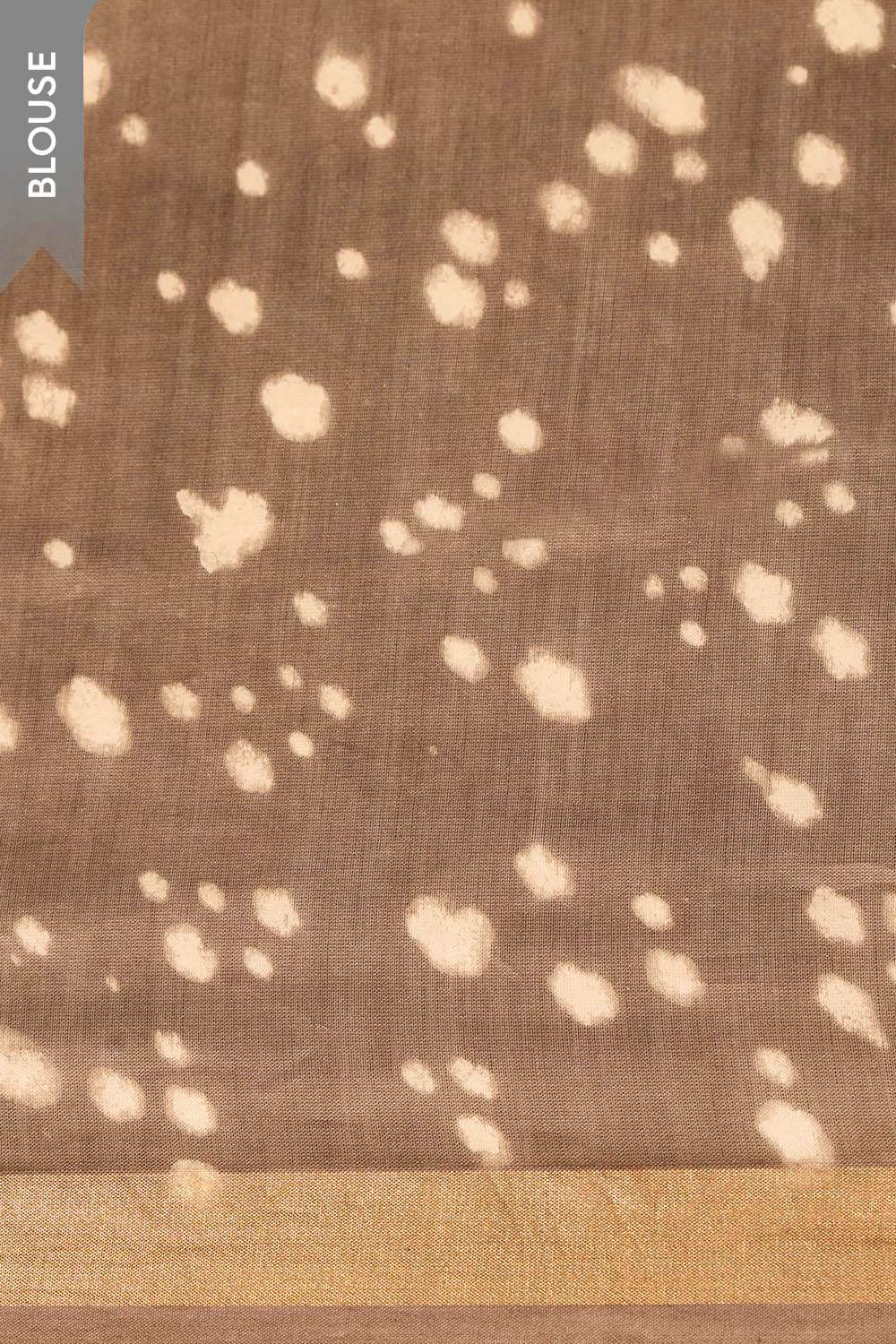 Grey Bagru Bagru Block Printed Pure Silk Cotton Saree image number null