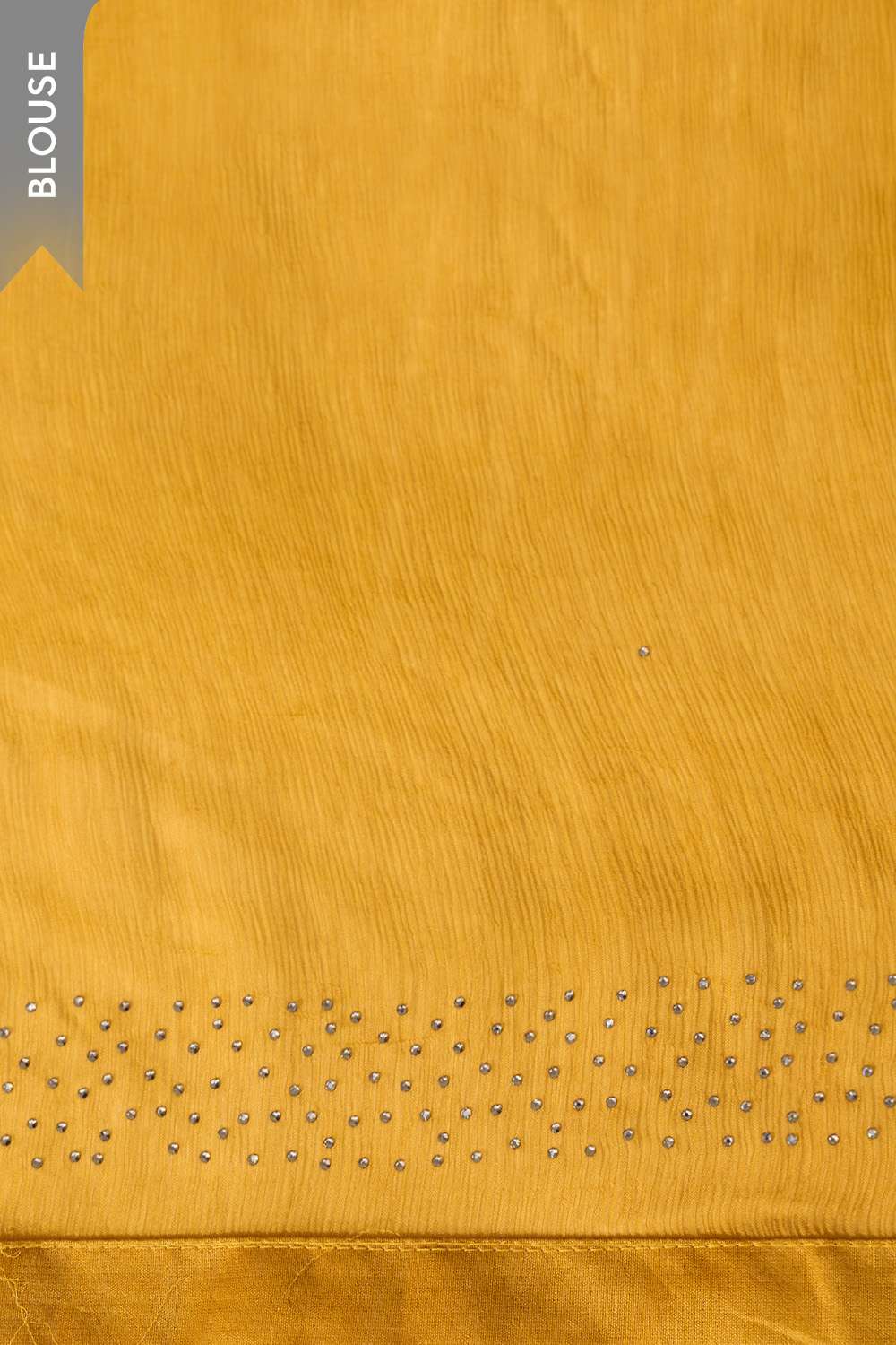 Yellow Printed Viscose Chiffon Saree image number null