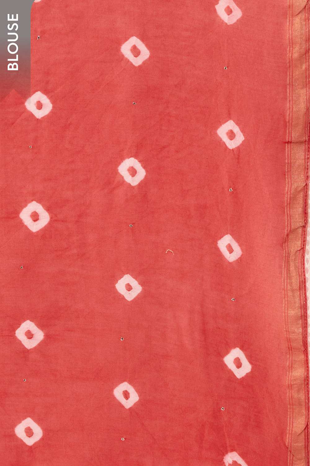 Red Gujarat Pure Silk Cotton Mukaish Saree image number null