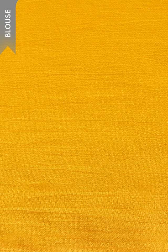 Yellow Printed Viscose Crepe Saree thumbnail image number null