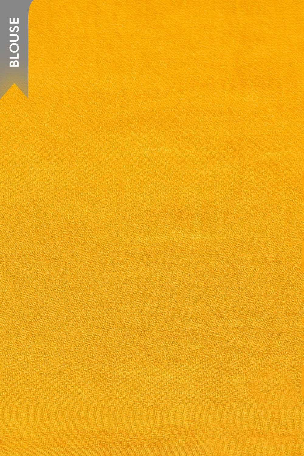Yellow Printed Viscose Crepe Saree image number null