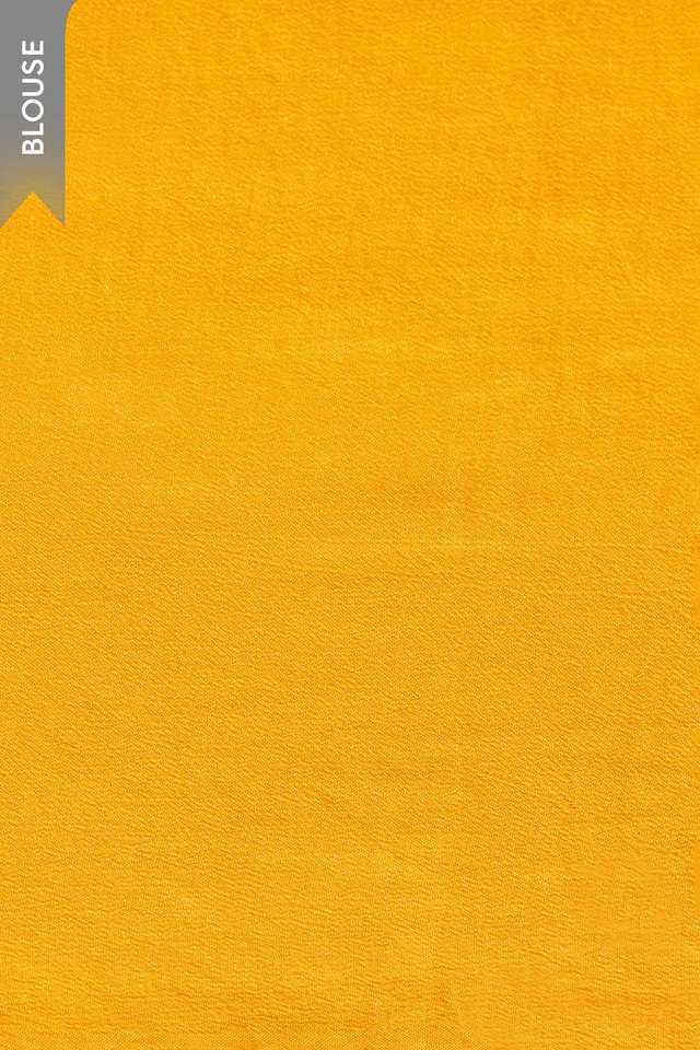 Yellow Printed Viscose Crepe Saree thumbnail image number null
