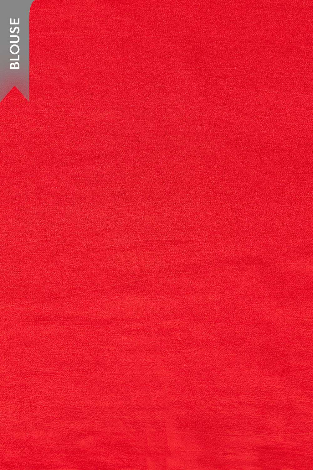 Red Screen Printed Viscose Chiffon Saree image number null