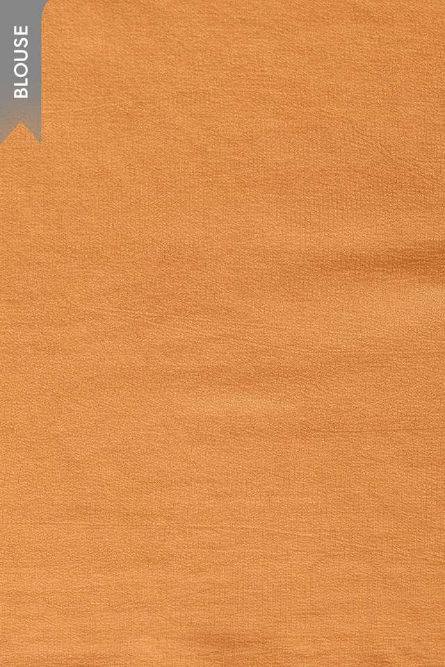 Orange Screen Printed Viscose Chiffon Saree thumbnail image number null