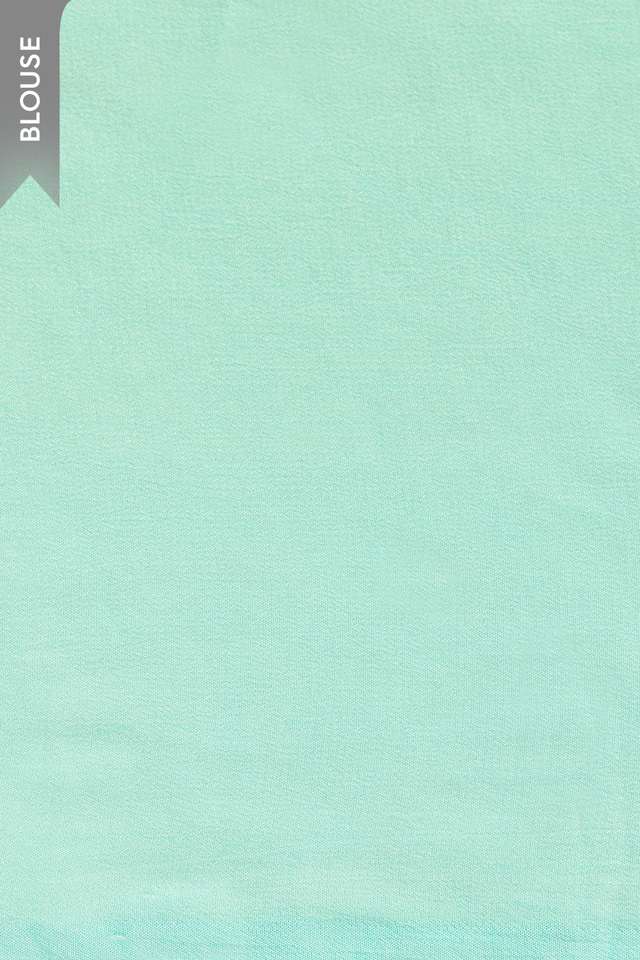 Green Printed Viscose Chiffon Saree thumbnail image number null
