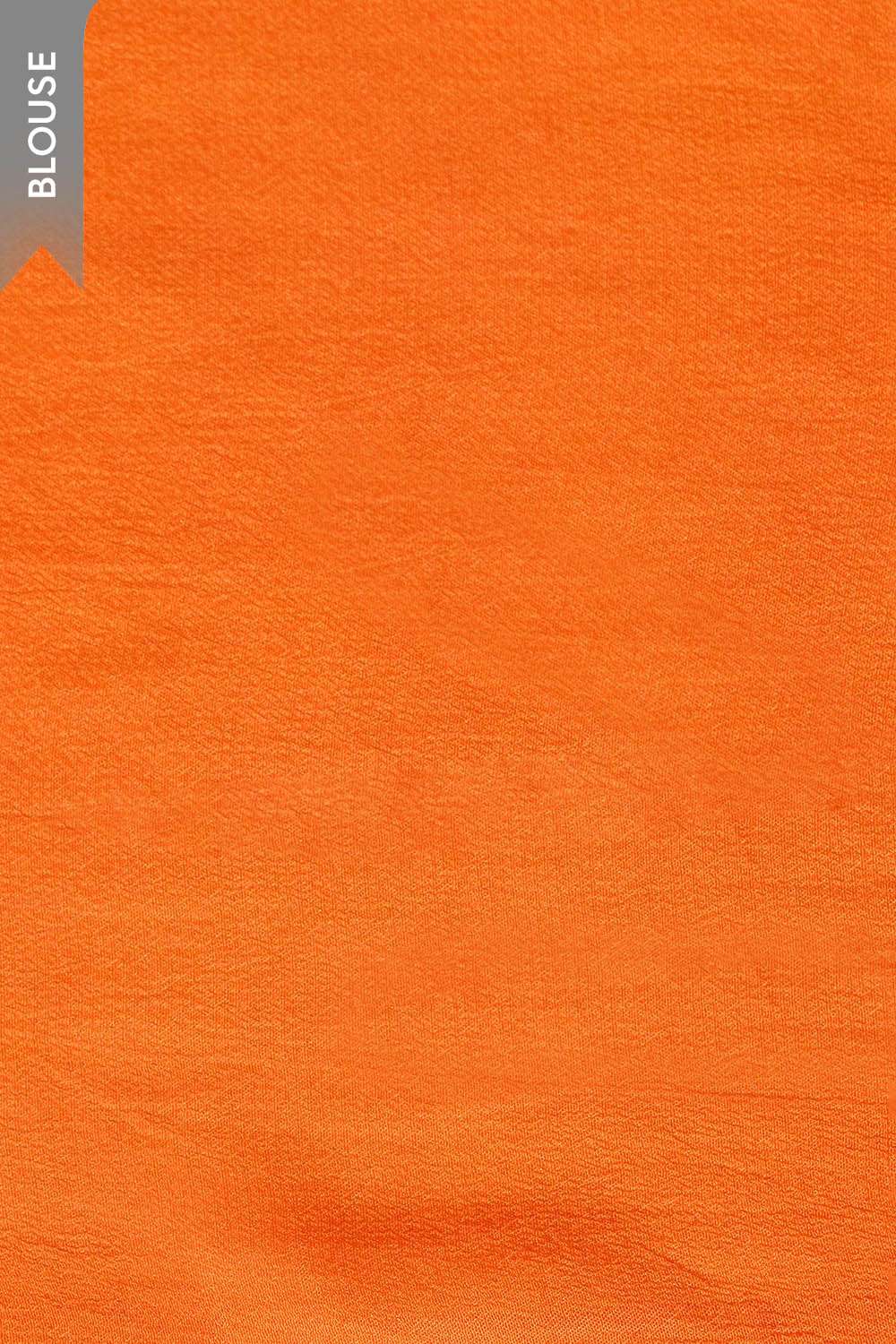 Orange Screen Printed Viscose Crepe Saree image number null