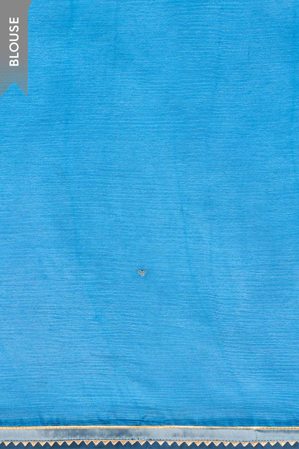 Blue Viscose Chiffon Embroidered Saree image number null