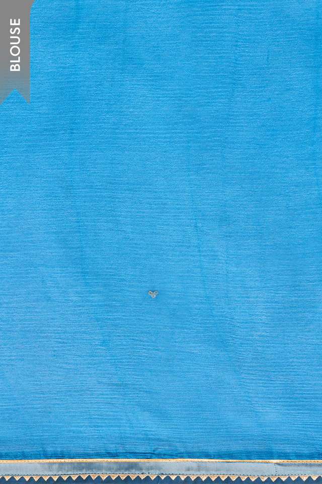 Blue Viscose Chiffon Embroidered Saree thumbnail image number null