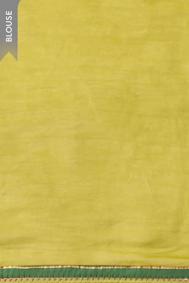 Green Embroidered Viscose Chiffon Saree thumbnail image number null