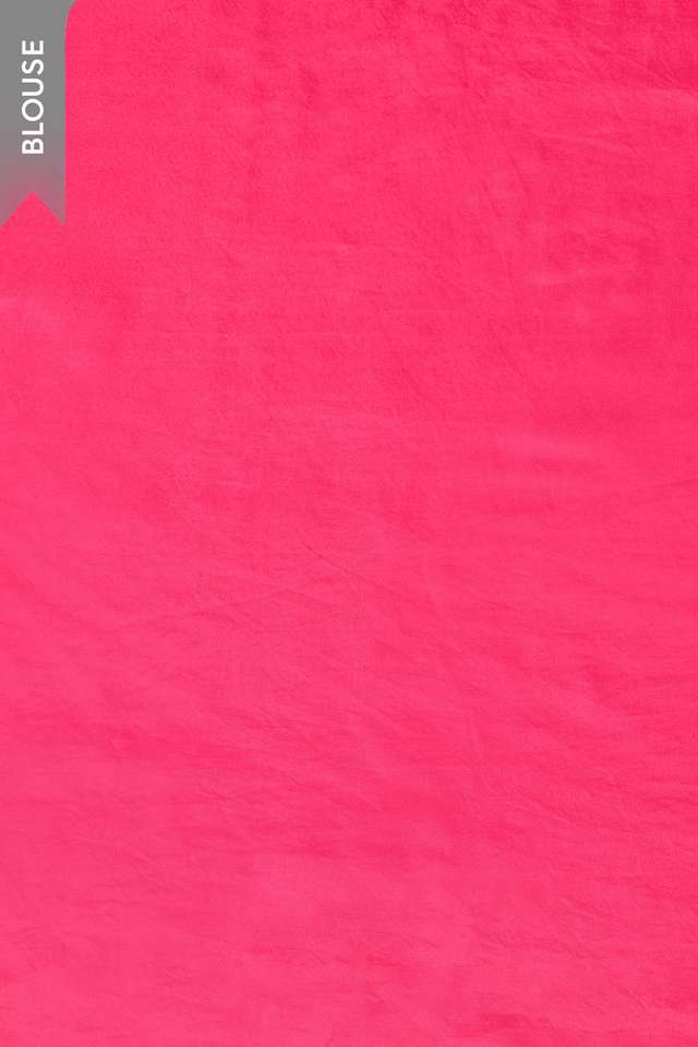 Pink Screen Printed Viscose Organza Saree thumbnail image number null