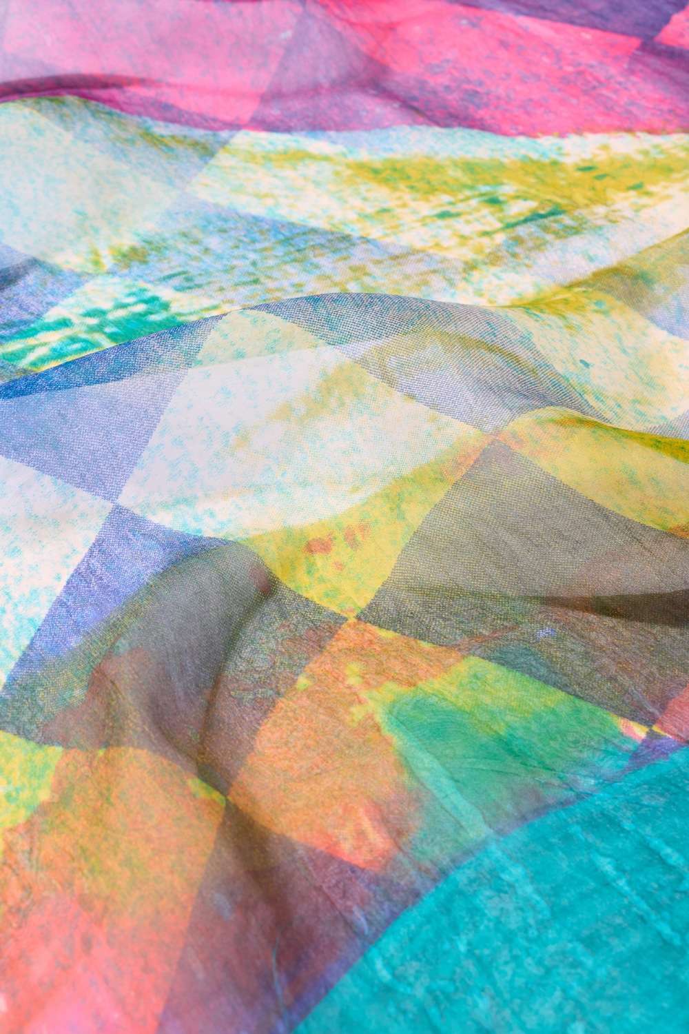 Light Blue  Printed Pure Silk Organza Saree image number null