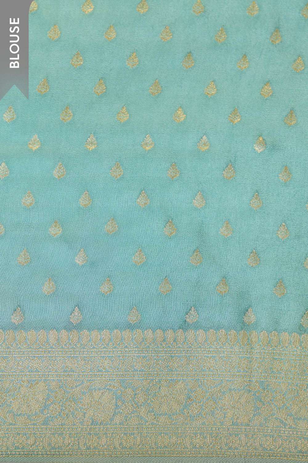 Light Blue Woven Design Pure Viscose Saree image number null