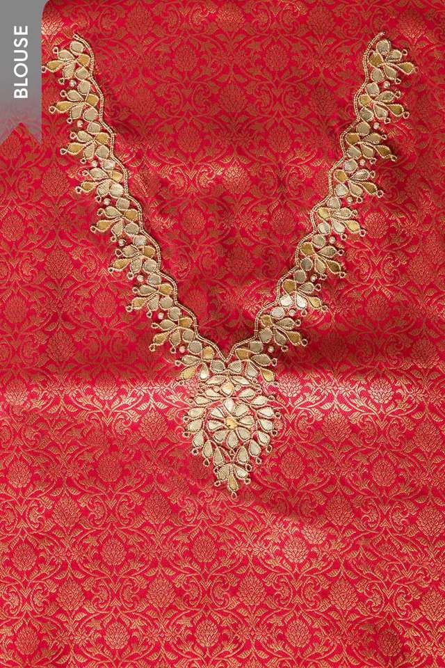 Yellow Viscose Tissue Gota Patti Emroidery Saree thumbnail image number null