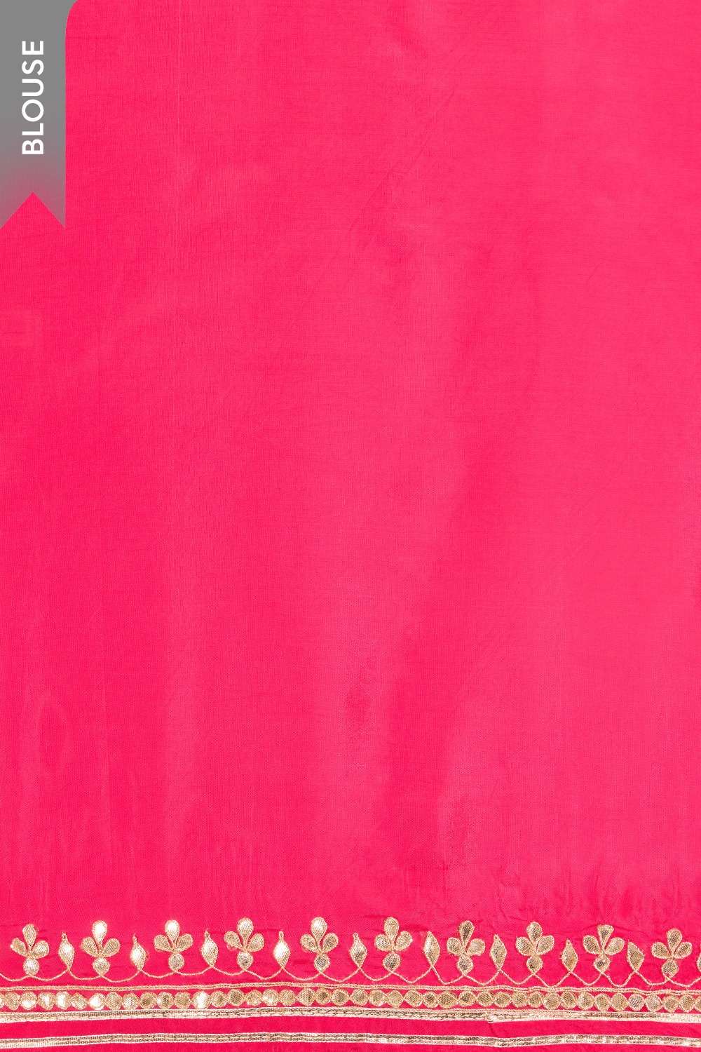 Pink Rajasthan Pure Silk Georgette Tie and Dye Leheriya Saree image number null