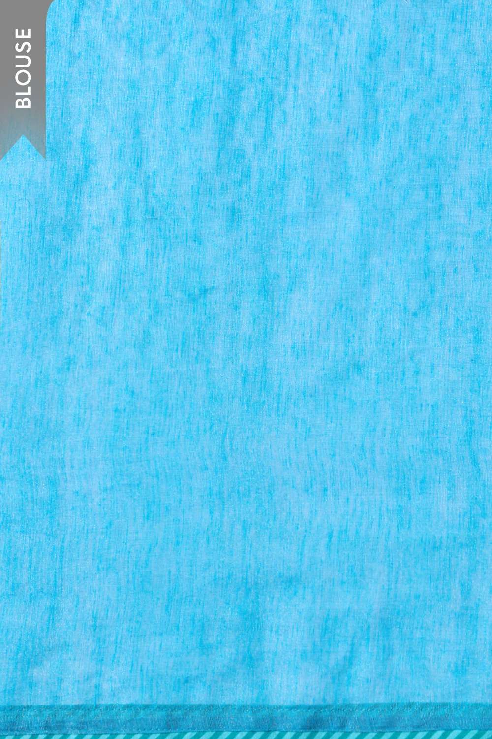 Dark Blue  Tissue Lyocell Linen Embroidered Saree image number null