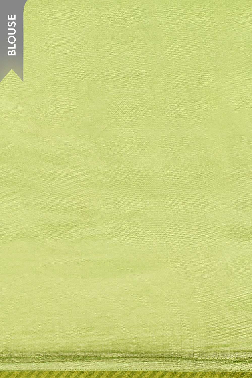 Green Embroidered Silk Viscose Saree image number null