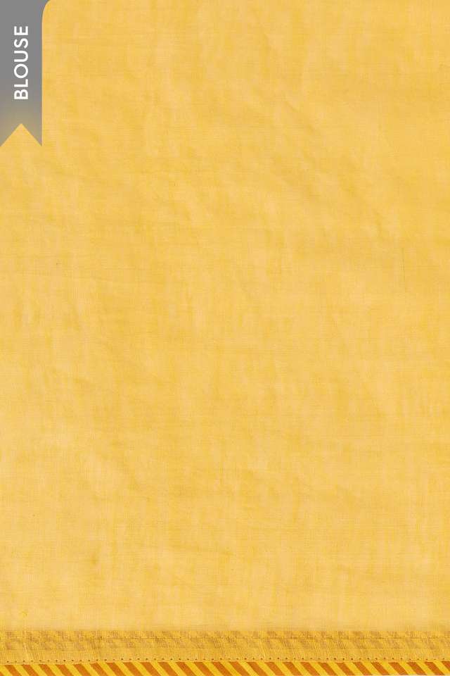 Yellow Tissue Lyocell Linen Embroidered Saree thumbnail image number null