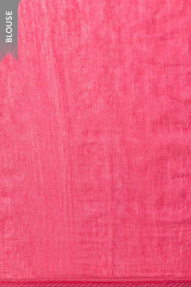 Dark Pink  Tissue Lyocell Linen Embroidered Saree thumbnail image number null