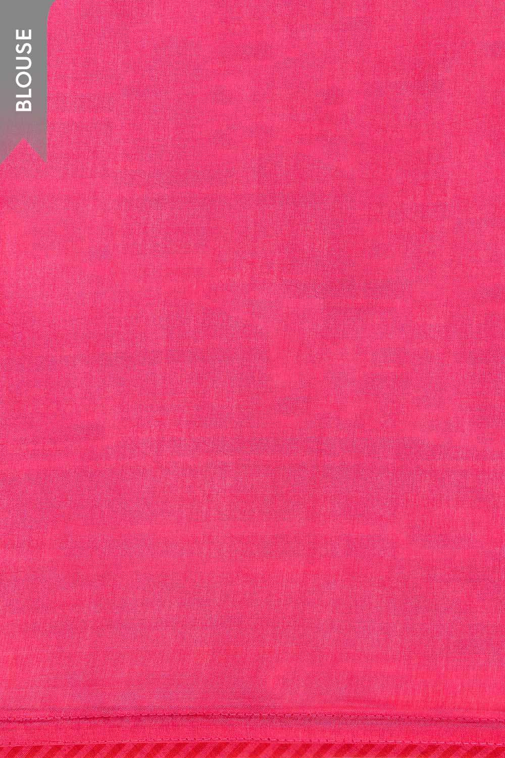Pink Embroidered Silk Viscose Saree image number null