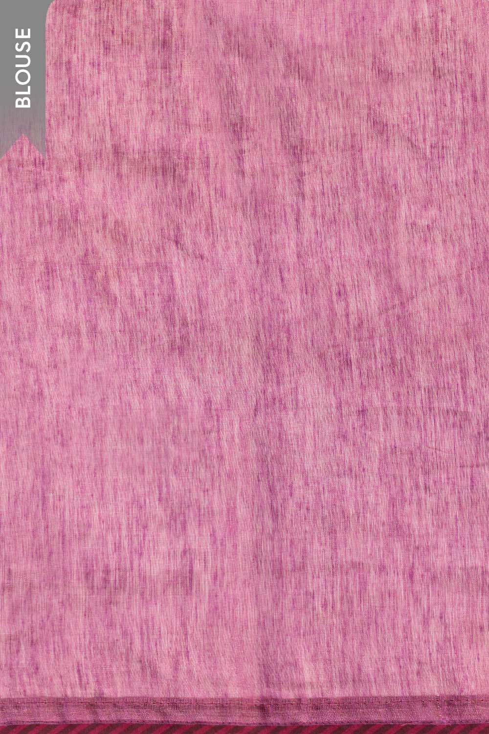 Purple Tissue Lyocell Linen Embroidered Saree image number null