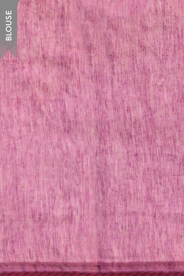 Purple Tissue Lyocell Linen Embroidered Saree thumbnail image number null