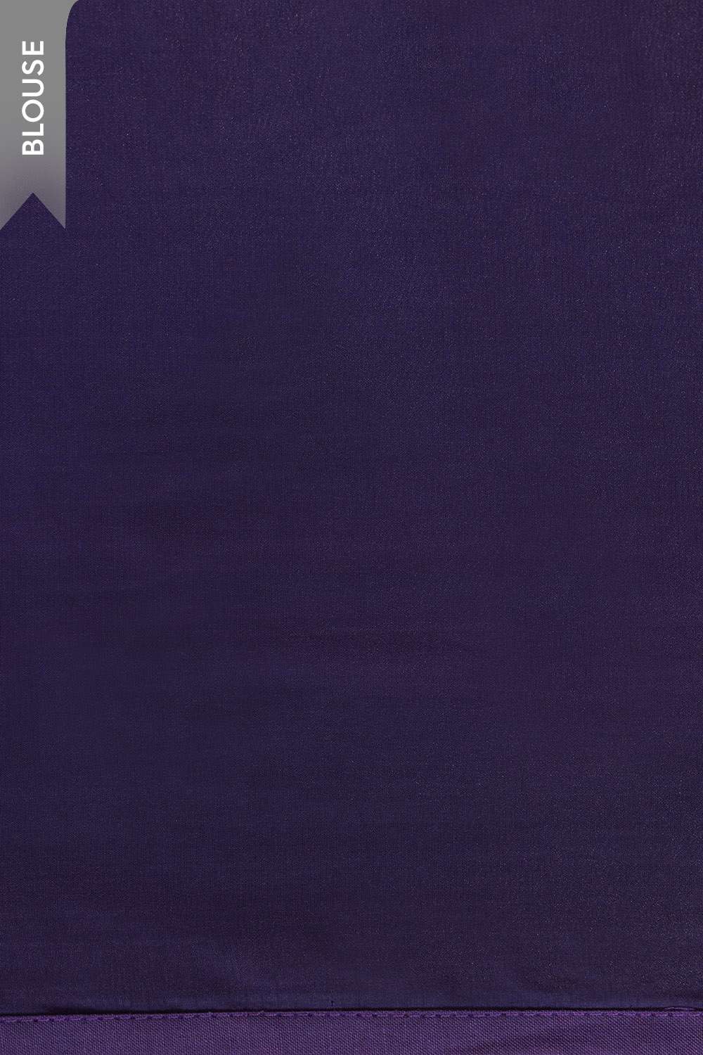 Dark Violet Viscose Georgette Embroidered Saree image number null