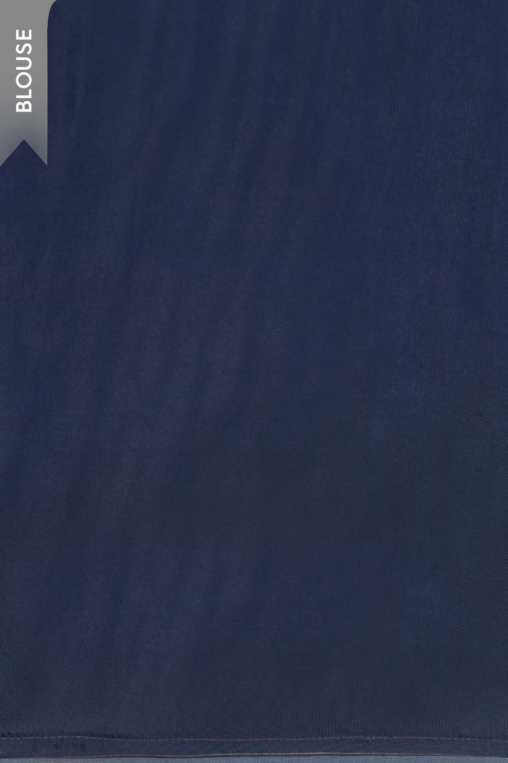 Dark Blue Viscose Crepe Embroidered Saree image number null