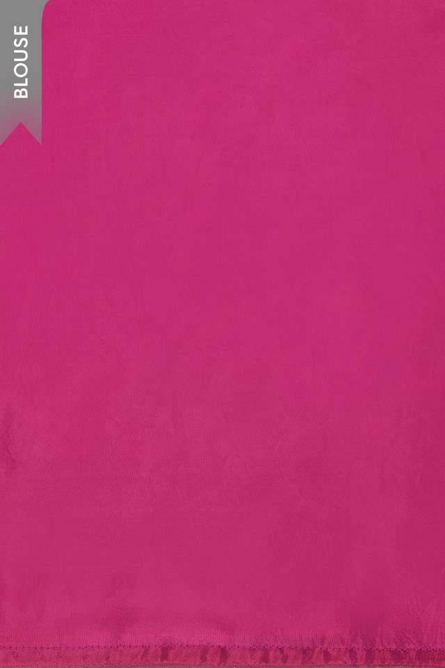 Dark Pink Viscose Crepe Embroidered Saree thumbnail image number null