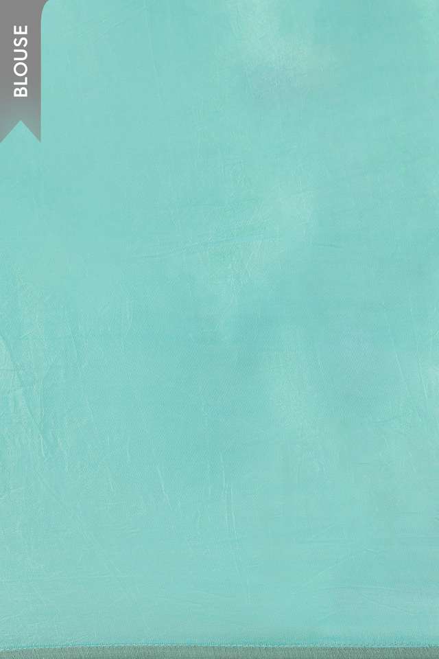 Light Blue Embroidered Viscose Crepe Saree thumbnail image number null