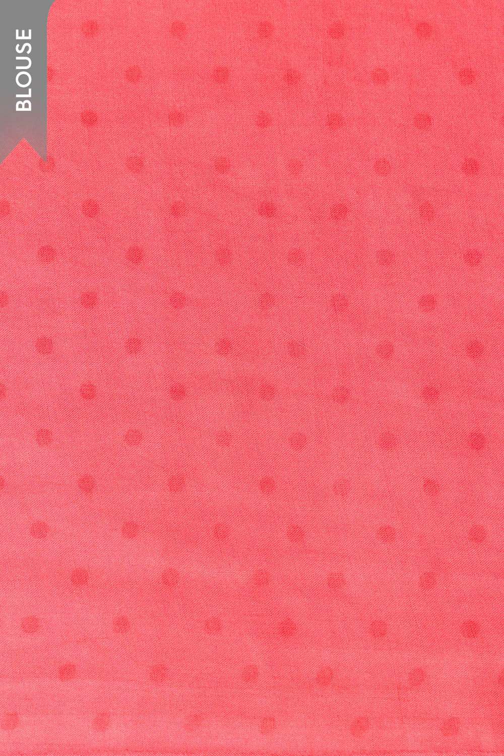 Dark Pink Bengal Screen Printed Pure Cotton Mulmul Saree image number null
