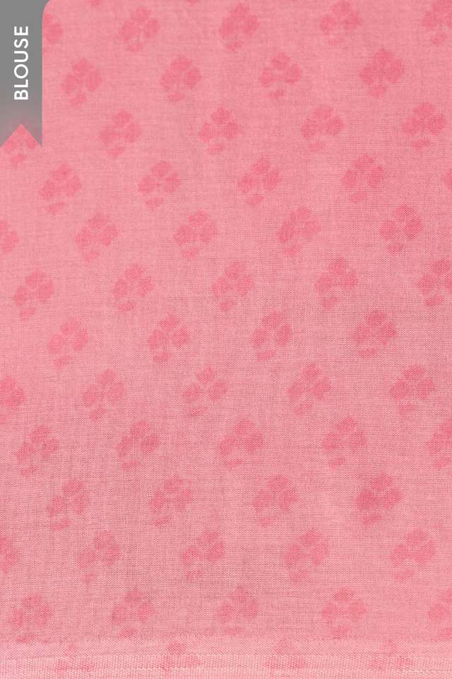 Pink Bengal Screen Printed Pure Cotton Mulmul Saree thumbnail image number null