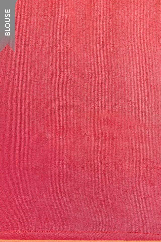 Dark Pink Embroidered Viscose Tissue Saree thumbnail image number null