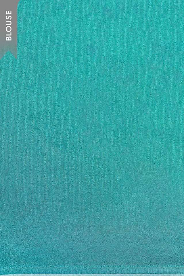 Blue Embroidered Viscose Tissue Saree thumbnail image number null
