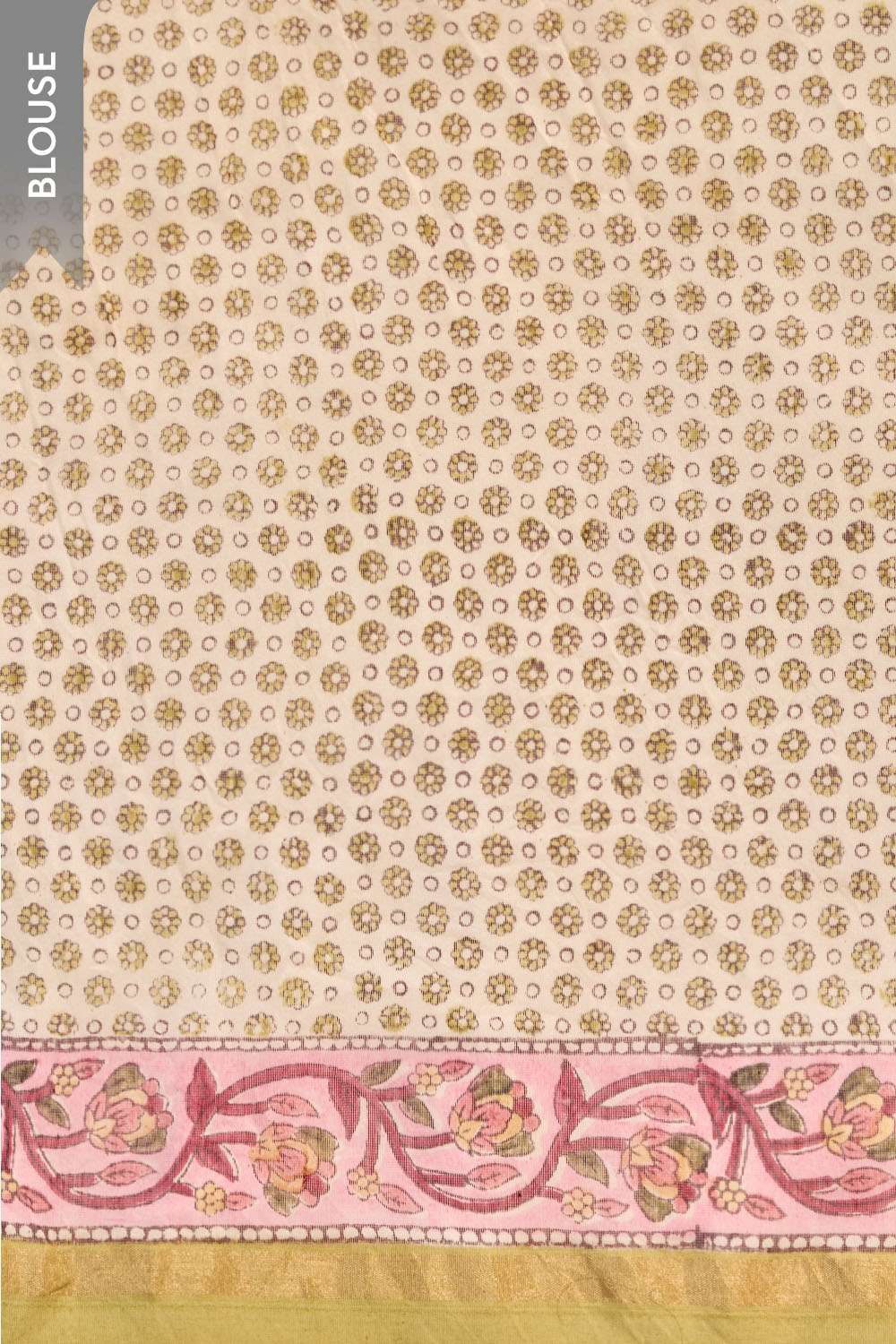 Pink Rajasthan Pure Silk Cotton Printed Sanganeri Saree image number null
