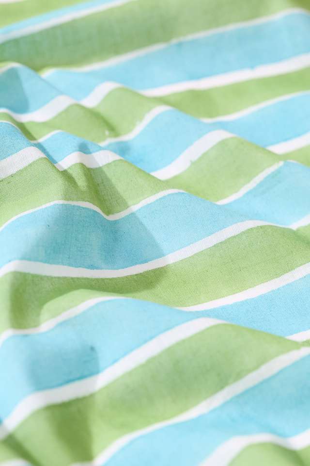 Light Green Rajasthan Pure Cotton Printed Sanganeri Saree thumbnail image number null