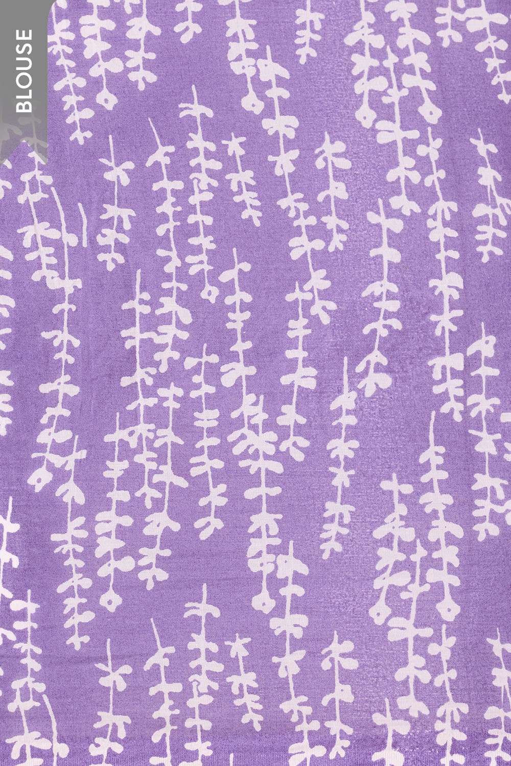 Light Violet Screen Printed Pure Cotton Saree image number null