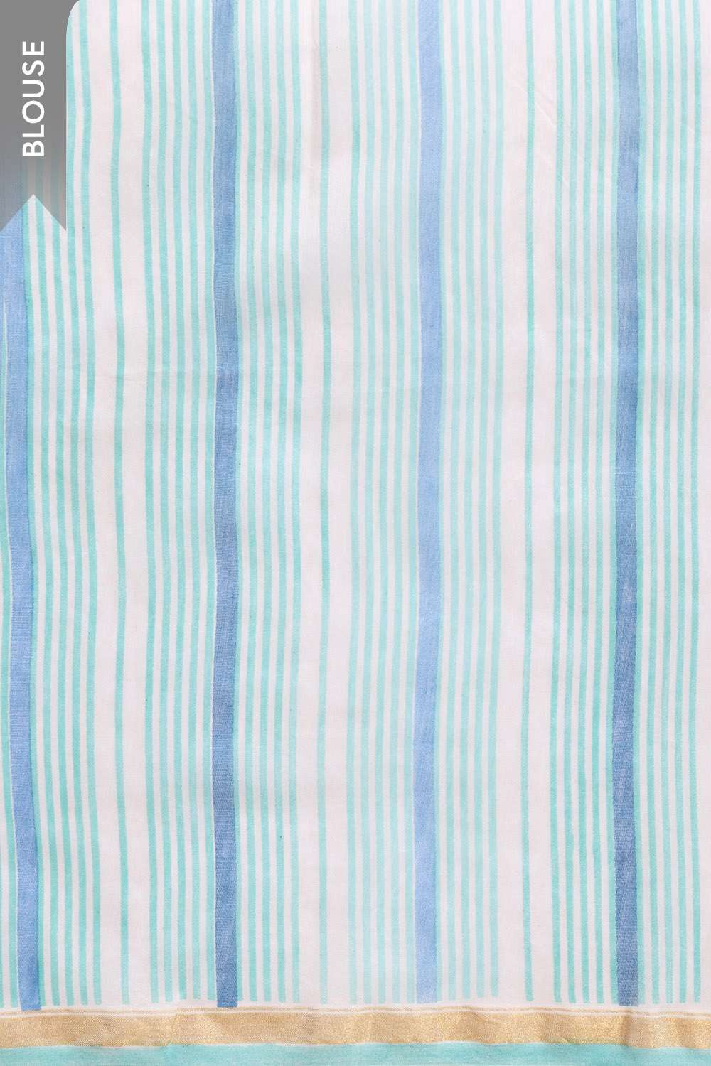 Blue Rajasthan Screen Printed Pure Silk Cotton Saree image number null