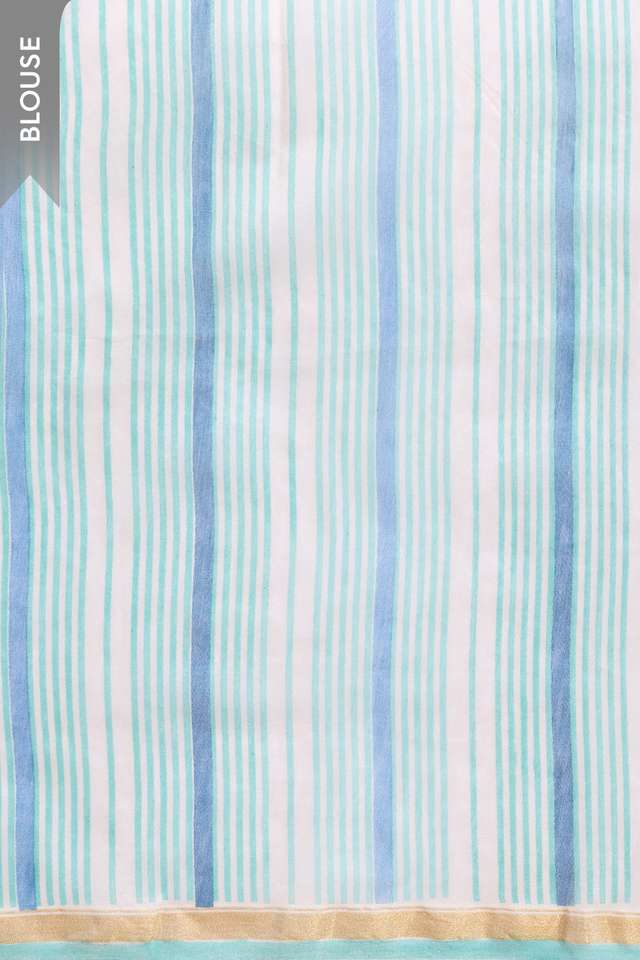 Blue Rajasthan Screen Printed Pure Silk Cotton Saree thumbnail image number null
