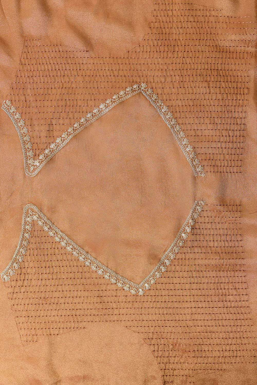 Light Pink Viscose Tissue Embroidered Saree image number null
