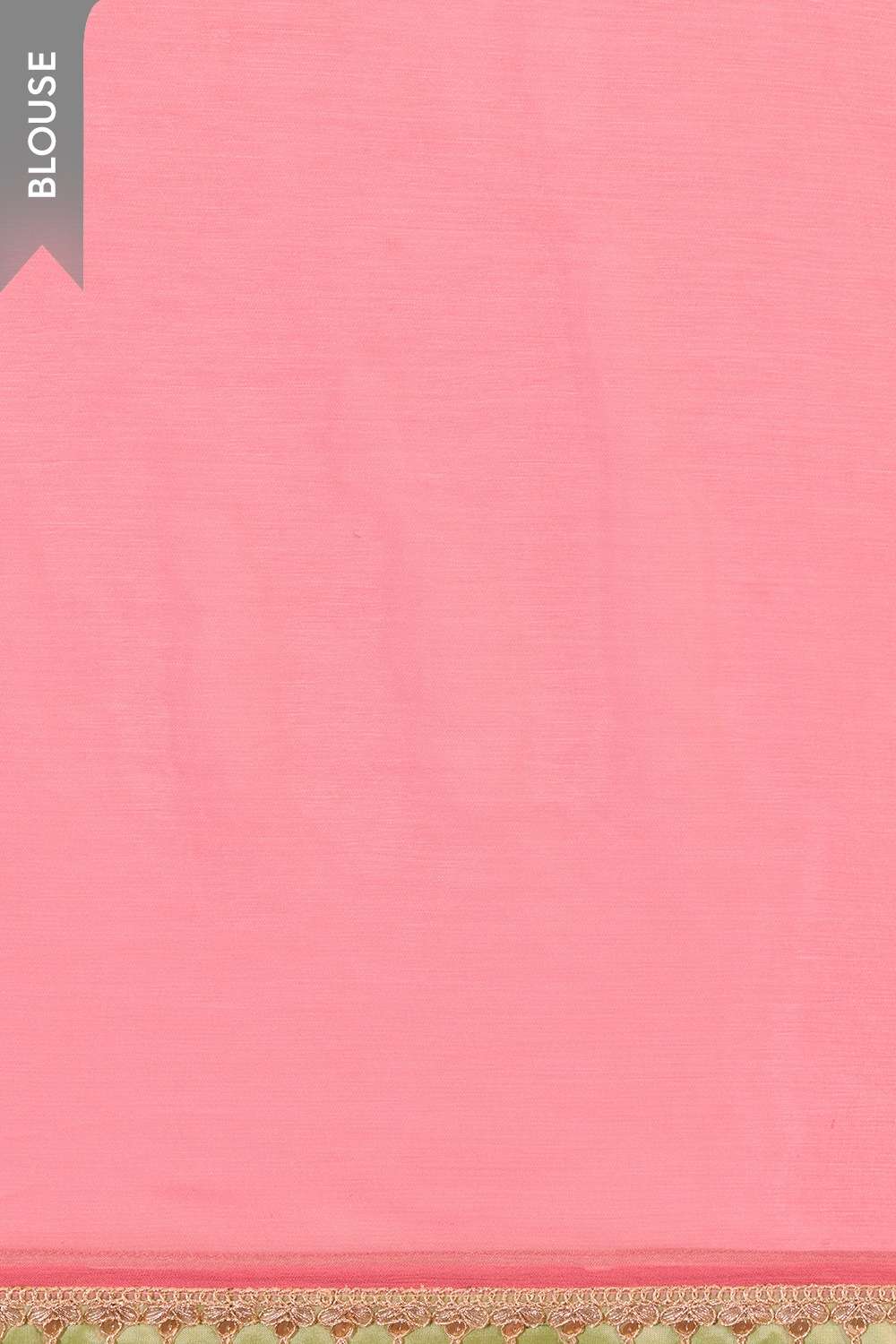Light Pink Rajasthan Viscose Chiffon Embroidered Saree image number null