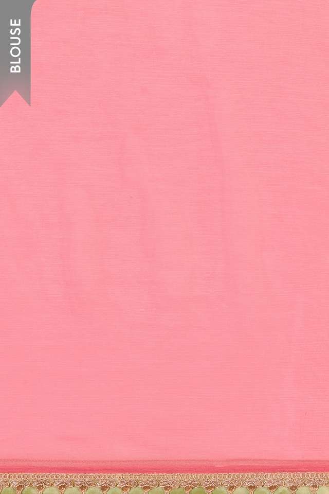 Light Pink Rajasthan Viscose Chiffon Embroidered Saree thumbnail image number null